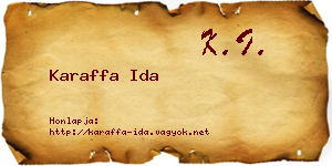 Karaffa Ida névjegykártya